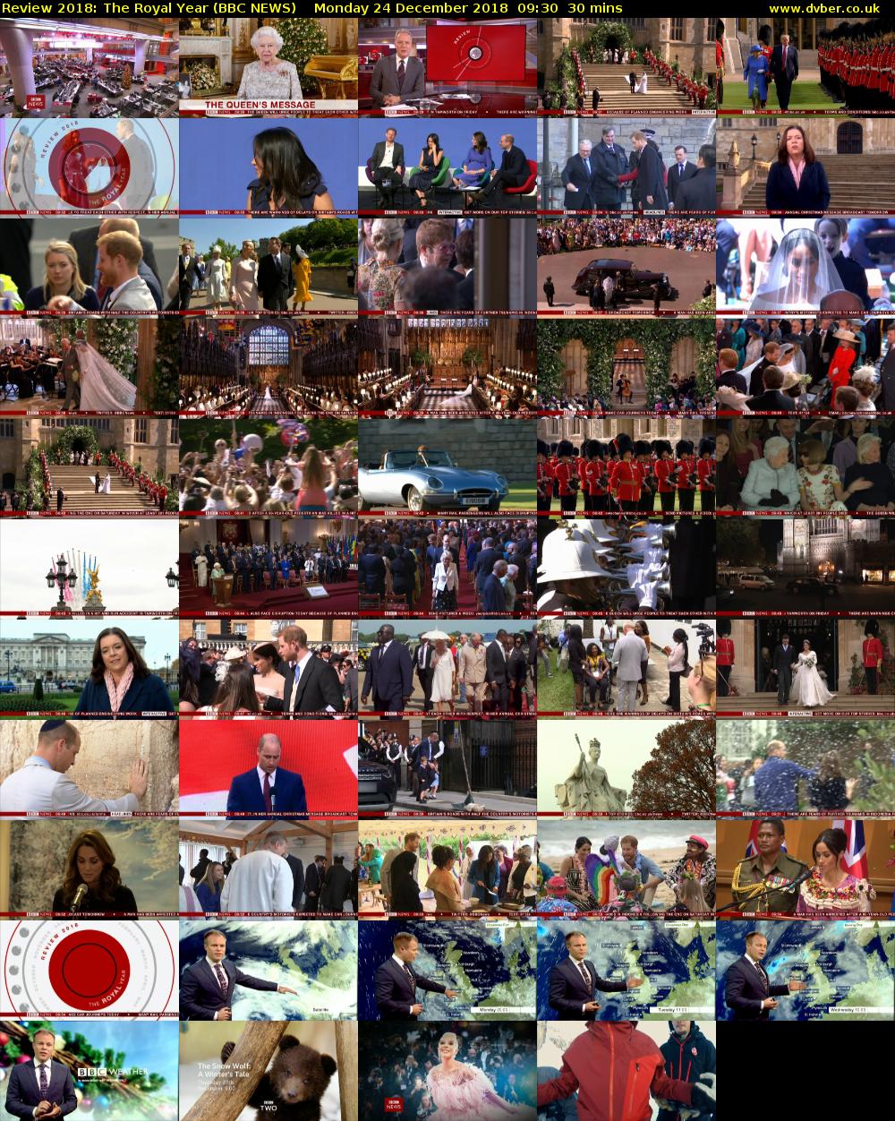 Review 2018: The Royal Year (BBC NEWS) Monday 24 December 2018 09:30 - 10:00