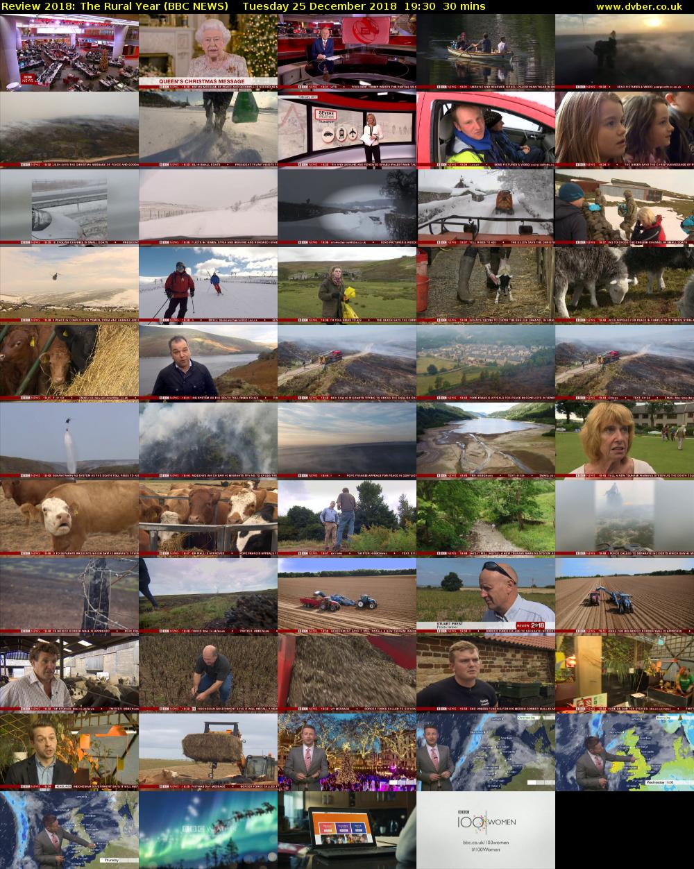 Review 2018: The Rural Year (BBC NEWS) Tuesday 25 December 2018 19:30 - 20:00