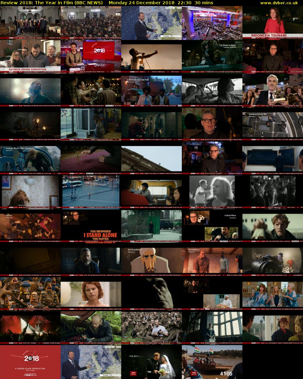Review 2018: The Year in Film (BBC NEWS) Monday 24 December 2018 22:30 - 23:00