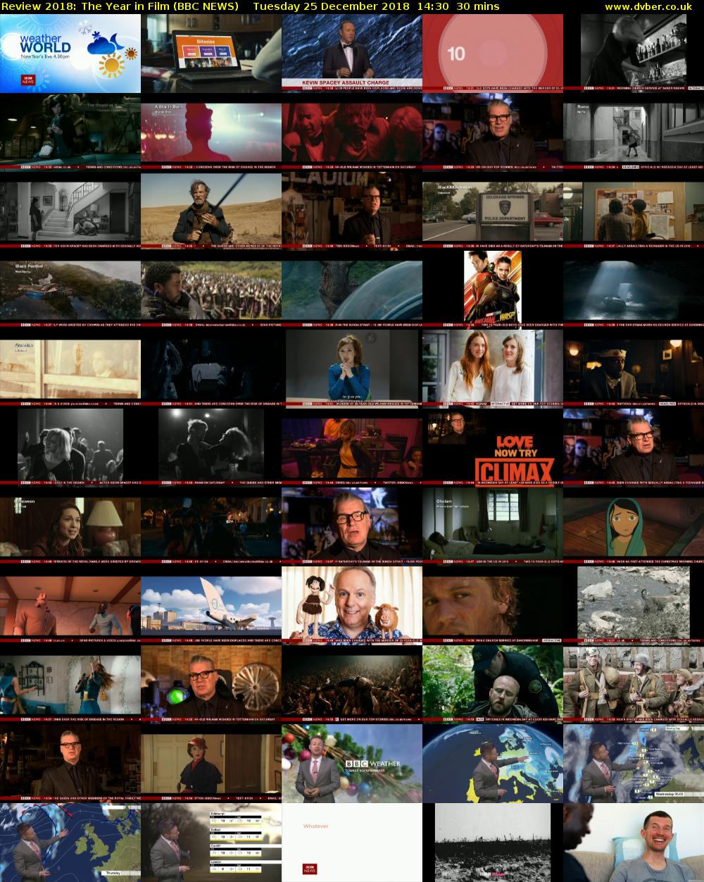 Review 2018: The Year in Film (BBC NEWS) Tuesday 25 December 2018 14:30 - 15:00
