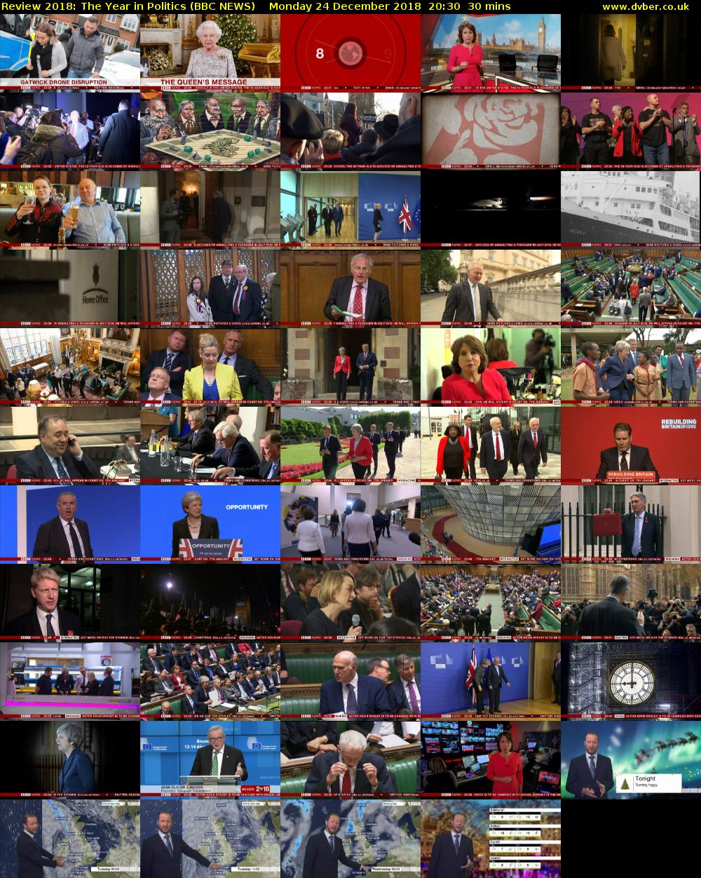Review 2018: The Year in Politics (BBC NEWS) Monday 24 December 2018 20:30 - 21:00