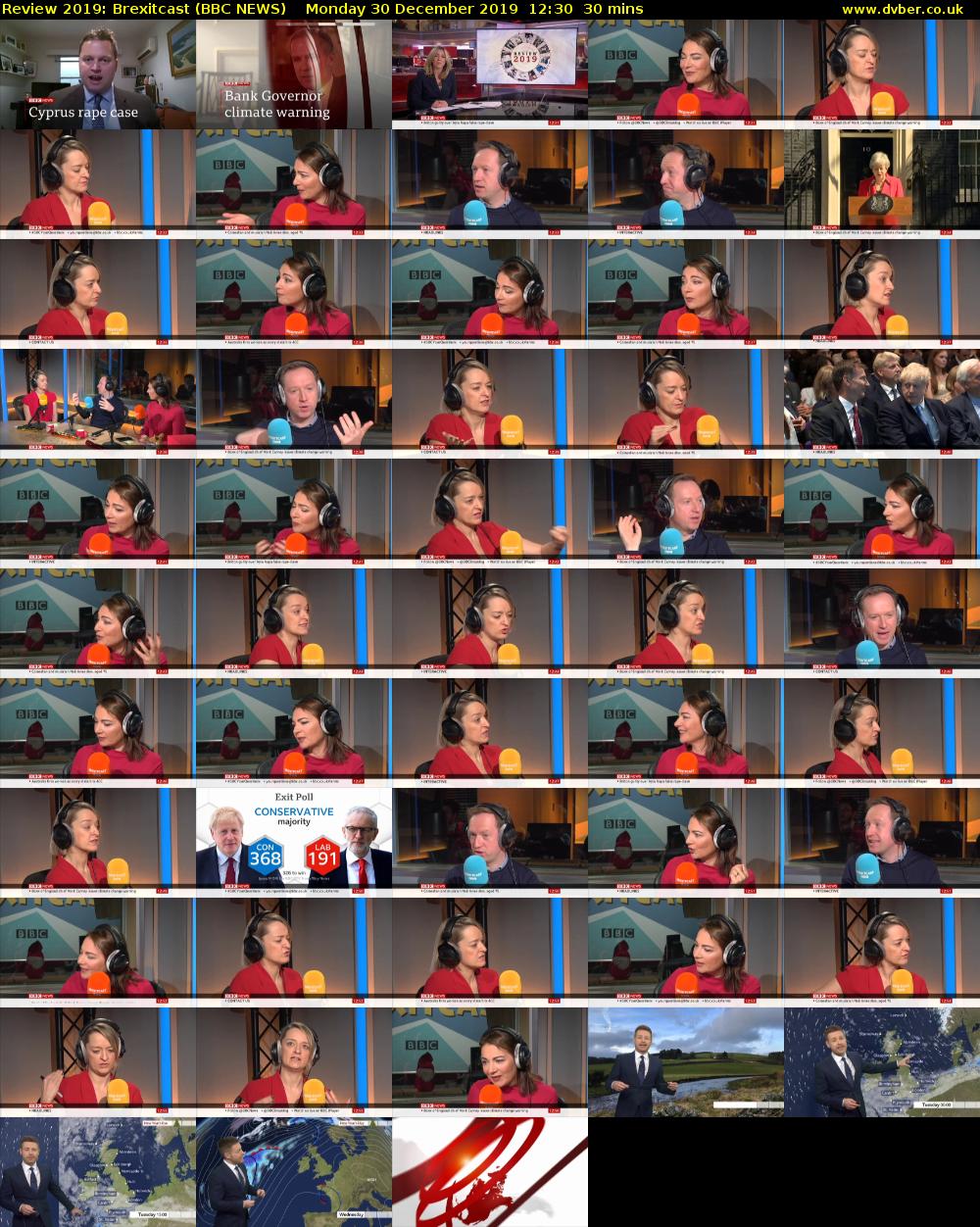 Review 2019: Brexitcast (BBC NEWS) Monday 30 December 2019 12:30 - 13:00