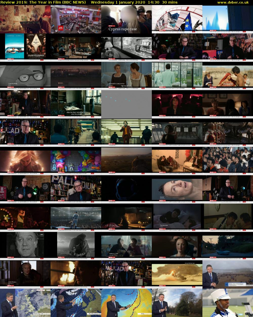 Review 2019: The Year in Film (BBC NEWS) Wednesday 1 January 2020 14:30 - 15:00