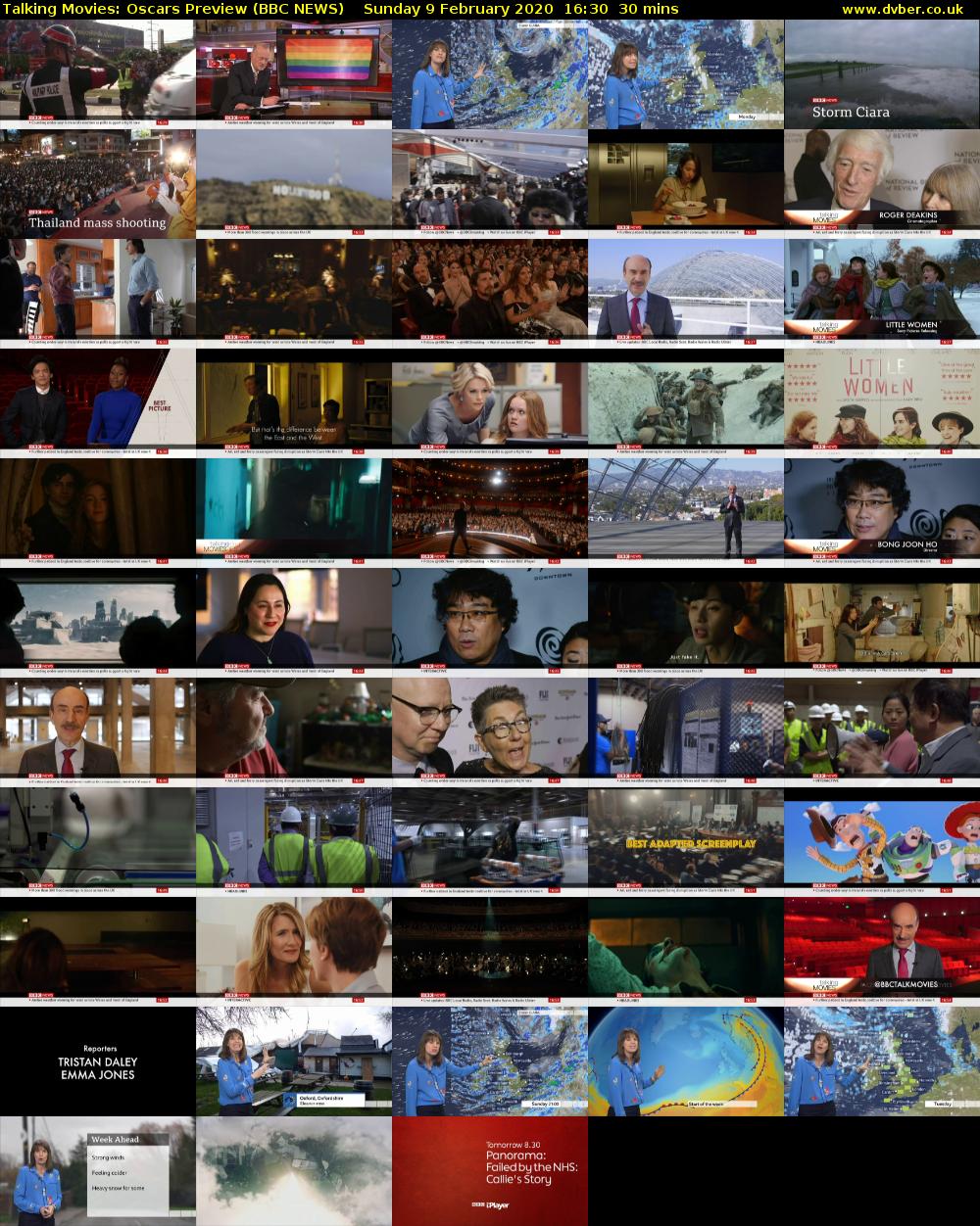 Talking Movies: Oscars Preview (BBC NEWS) Sunday 9 February 2020 16:30 - 17:00