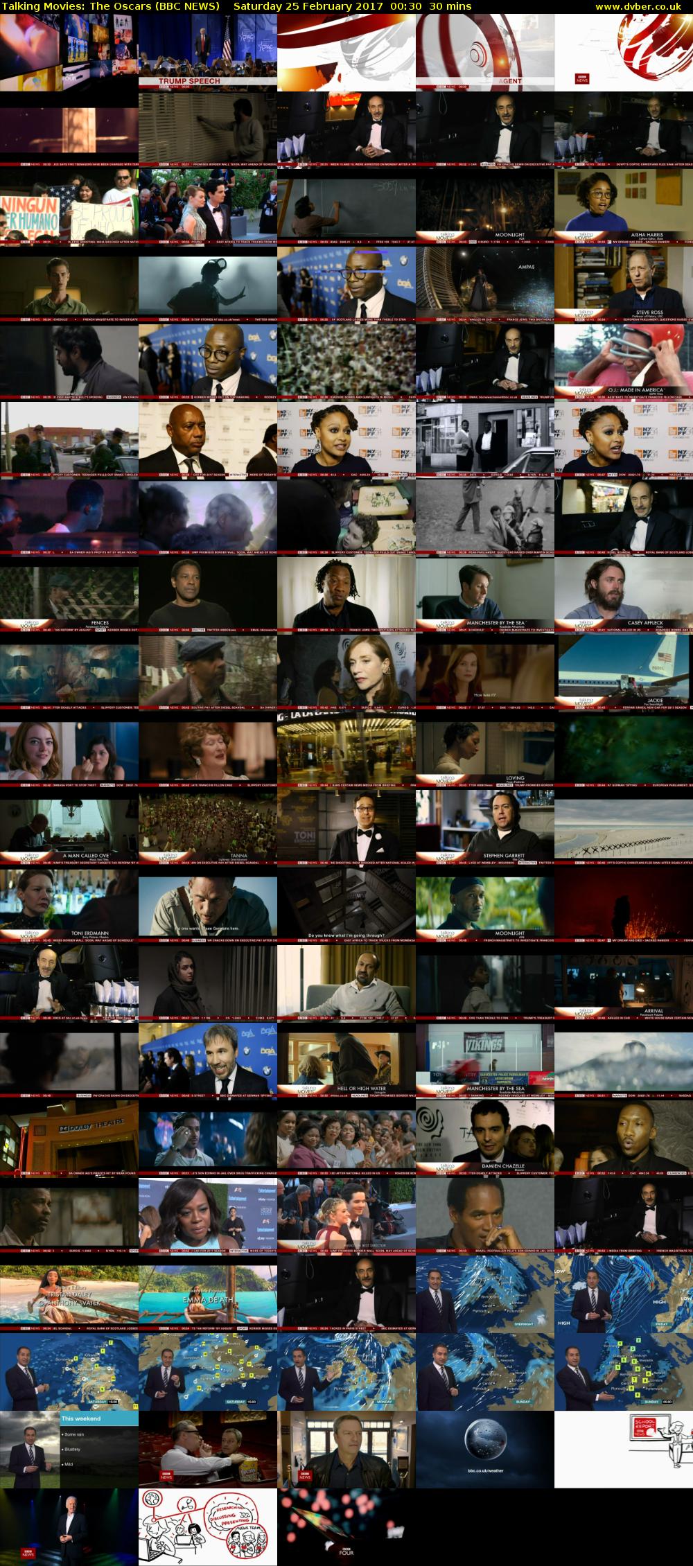 Talking Movies: The Oscars (BBC NEWS) Saturday 25 February 2017 00:30 - 01:00