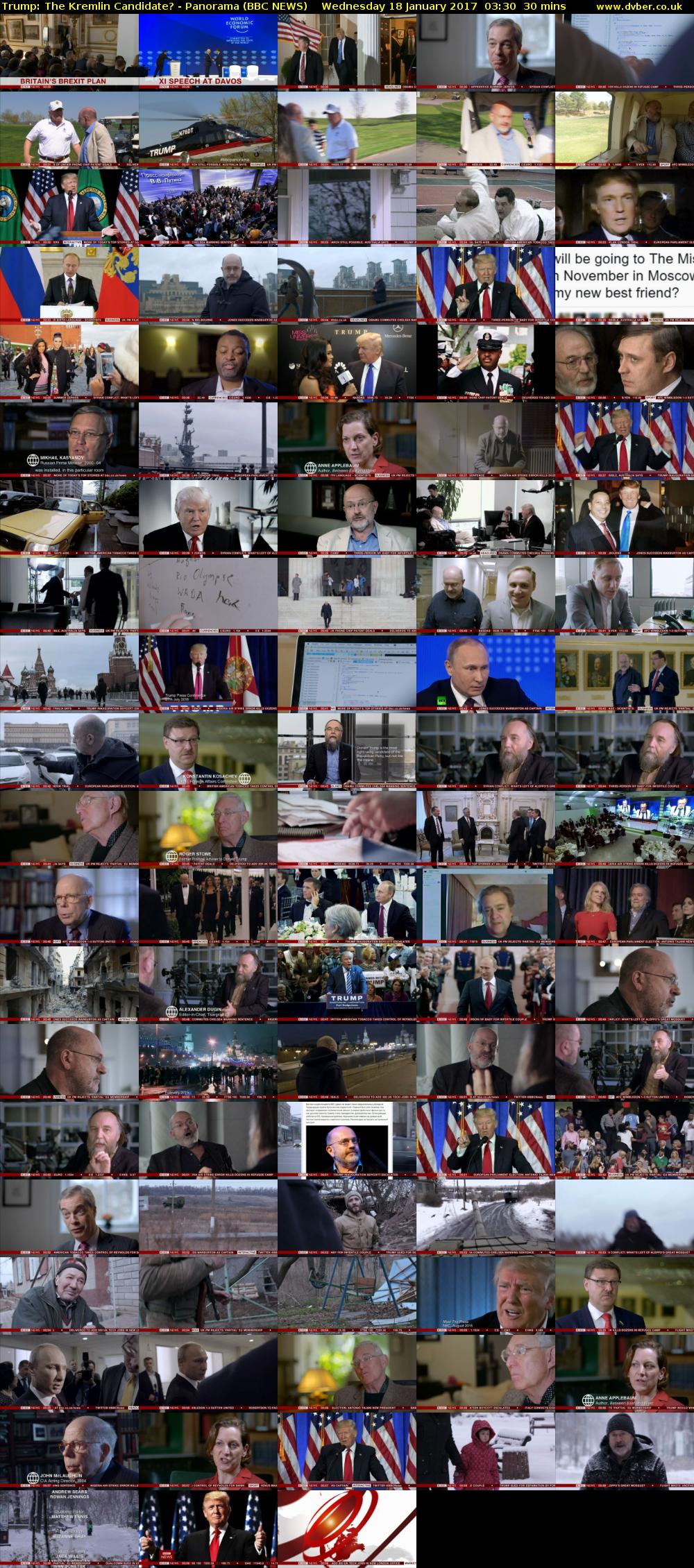 Trump: The Kremlin Candidate? - Panorama (BBC NEWS) Wednesday 18 January 2017 03:30 - 04:00