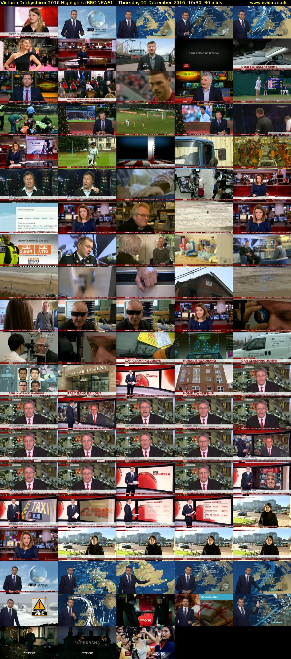 Victoria Derbyshire: 2016 Highlights (BBC NEWS) Thursday 22 December 2016 10:30 - 11:00