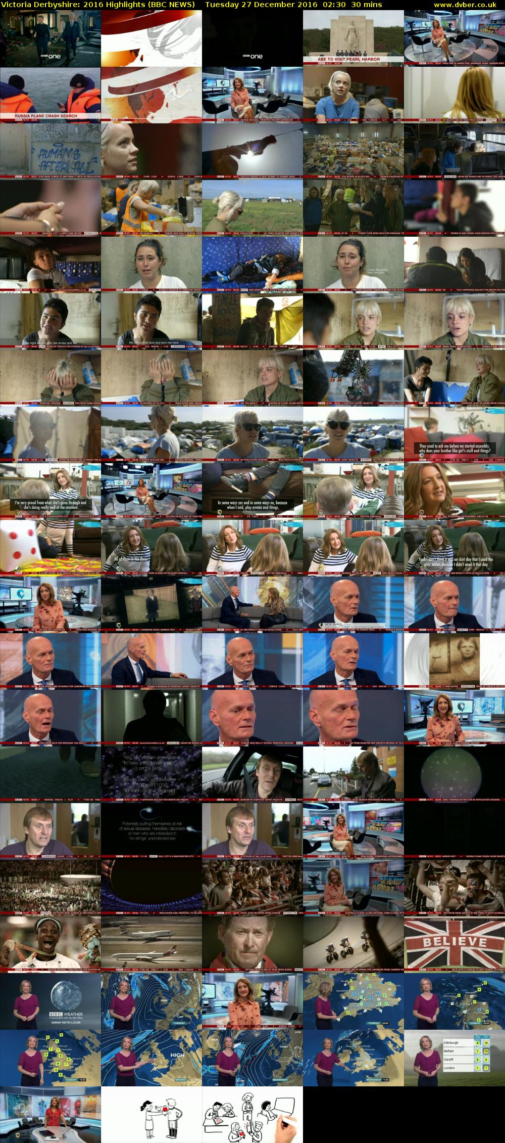 Victoria Derbyshire: 2016 Highlights (BBC NEWS) Tuesday 27 December 2016 02:30 - 03:00