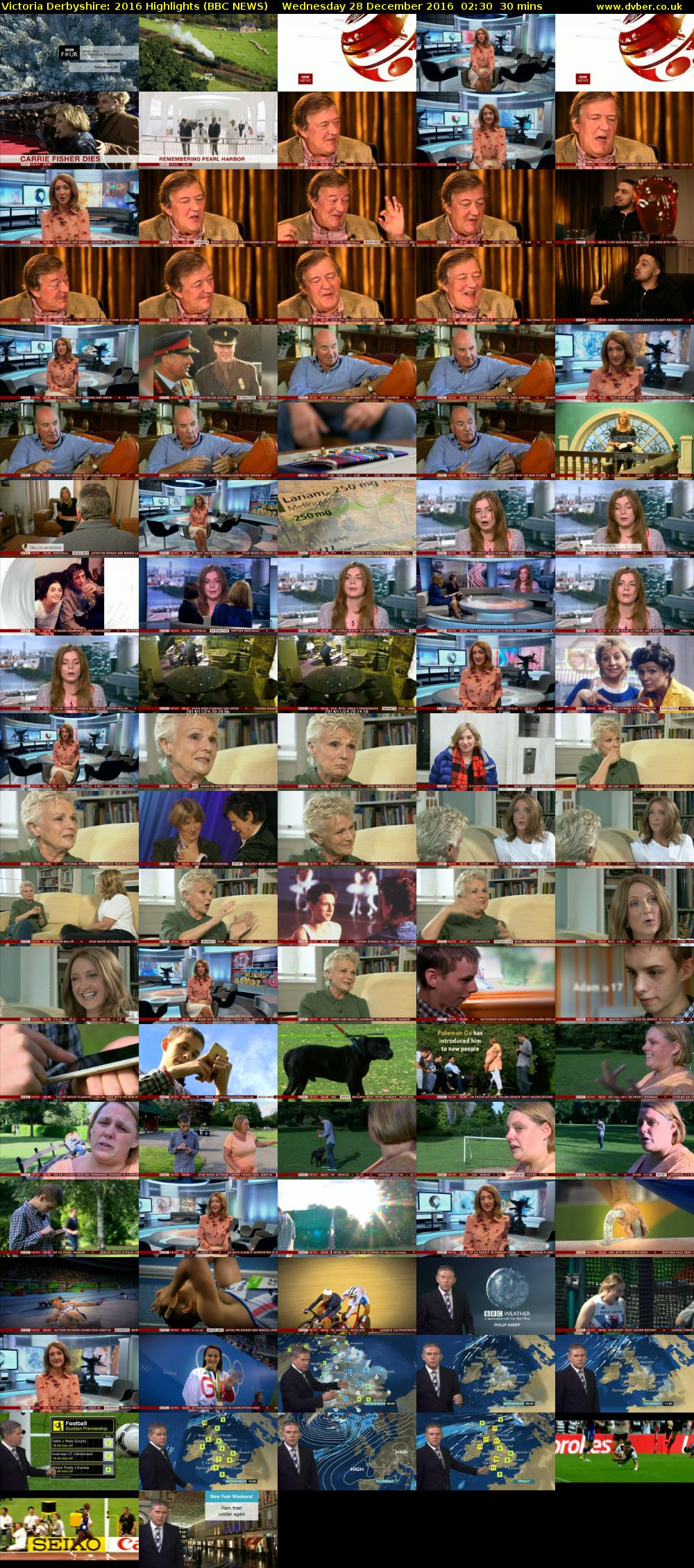 Victoria Derbyshire: 2016 Highlights (BBC NEWS) Wednesday 28 December 2016 02:30 - 03:00