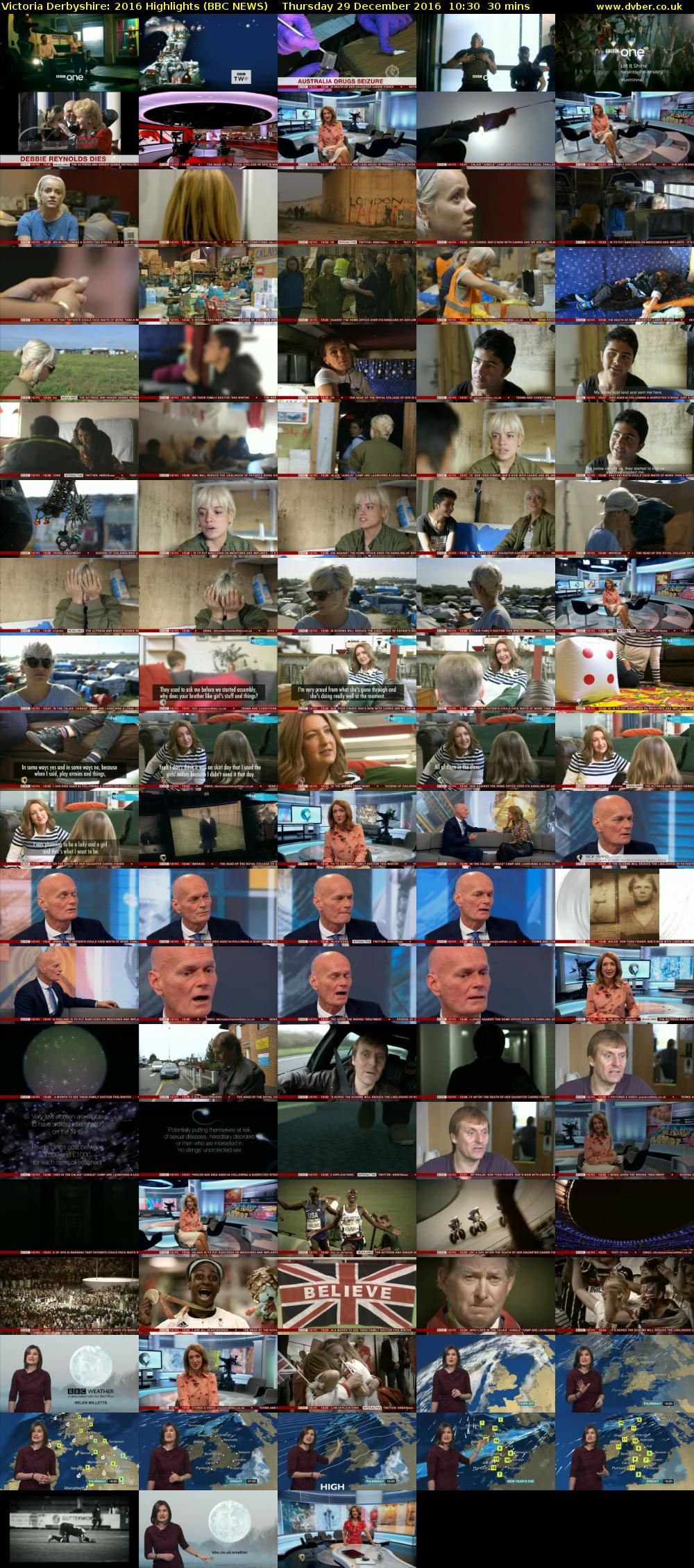 Victoria Derbyshire: 2016 Highlights (BBC NEWS) Thursday 29 December 2016 10:30 - 11:00