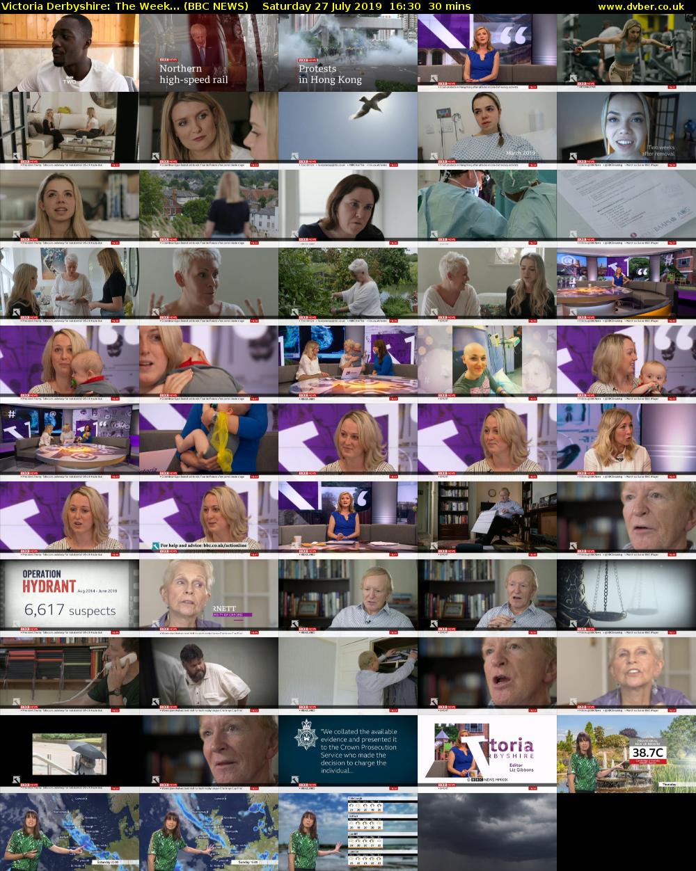 Victoria Derbyshire: The Week... (BBC NEWS) Saturday 27 July 2019 16:30 - 17:00