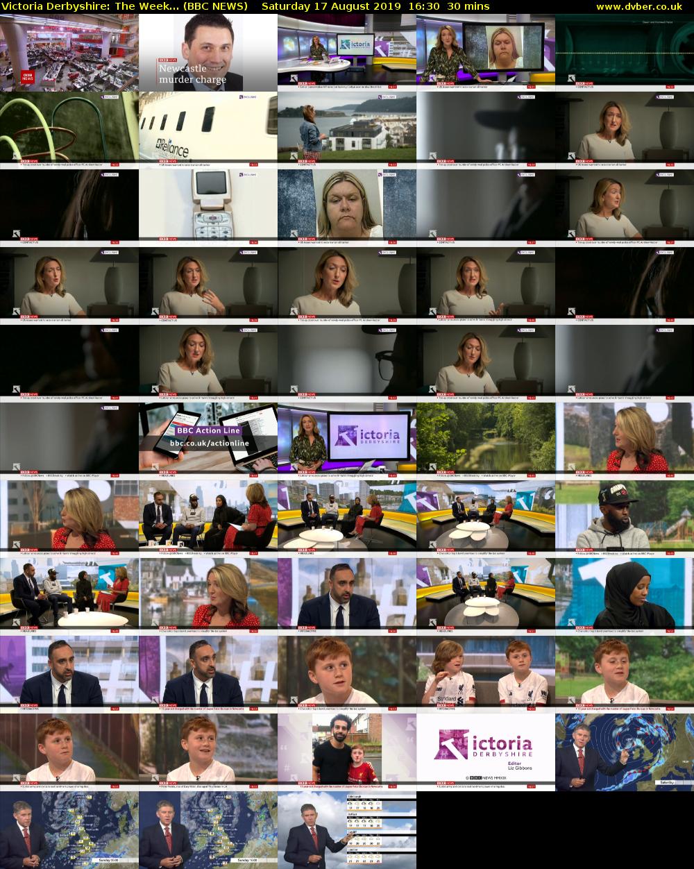 Victoria Derbyshire: The Week... (BBC NEWS) Saturday 17 August 2019 16:30 - 17:00