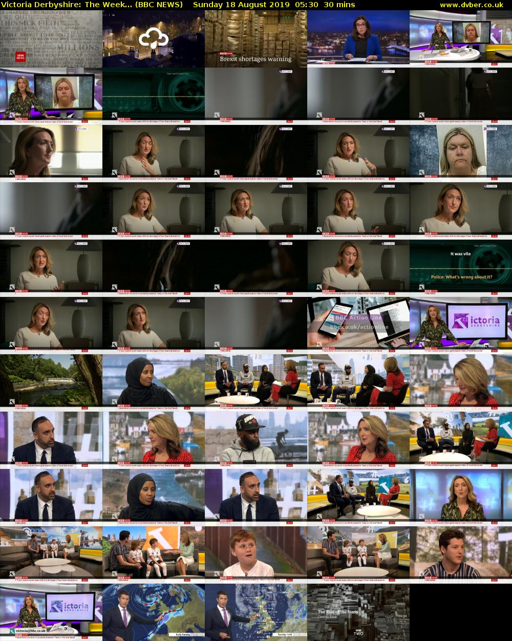 Victoria Derbyshire: The Week... (BBC NEWS) Sunday 18 August 2019 05:30 - 06:00