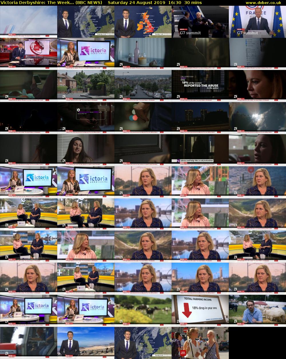 Victoria Derbyshire: The Week... (BBC NEWS) Saturday 24 August 2019 16:30 - 17:00