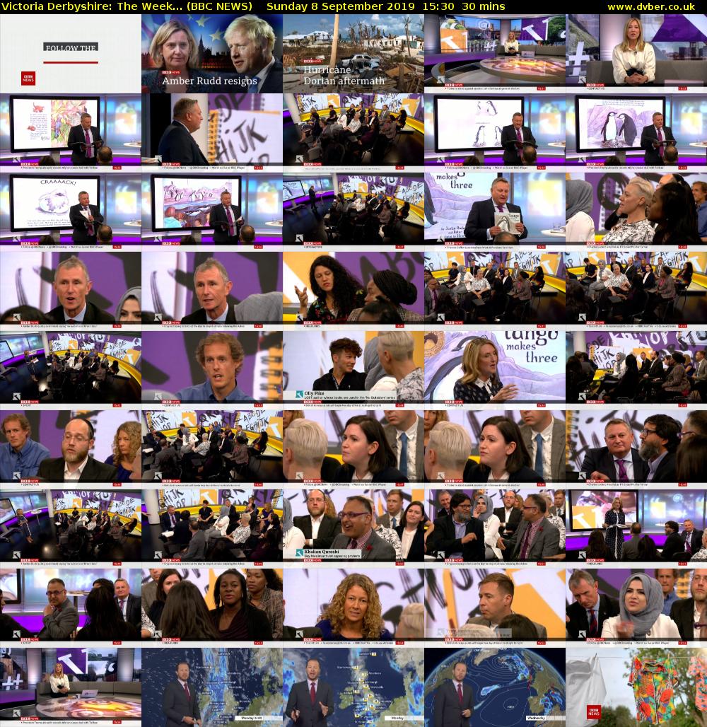 Victoria Derbyshire: The Week... (BBC NEWS) Sunday 8 September 2019 15:30 - 16:00