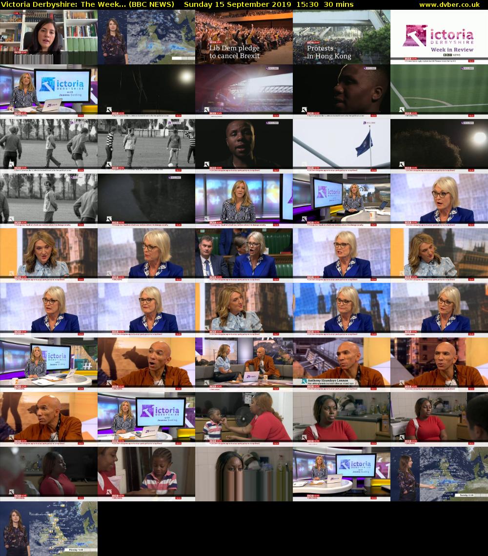 Victoria Derbyshire: The Week... (BBC NEWS) Sunday 15 September 2019 15:30 - 16:00