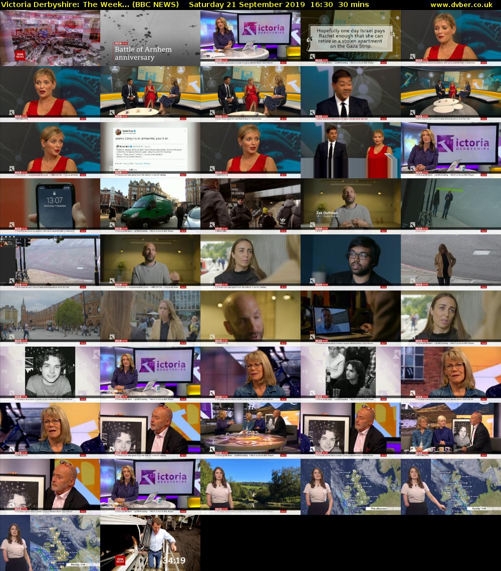 Victoria Derbyshire: The Week... (BBC NEWS) Saturday 21 September 2019 16:30 - 17:00