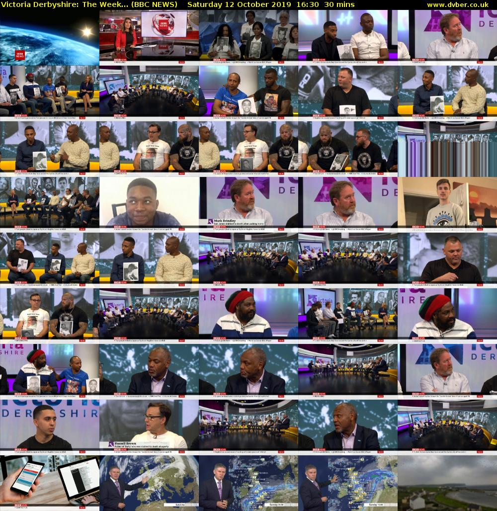 Victoria Derbyshire: The Week... (BBC NEWS) Saturday 12 October 2019 16:30 - 17:00