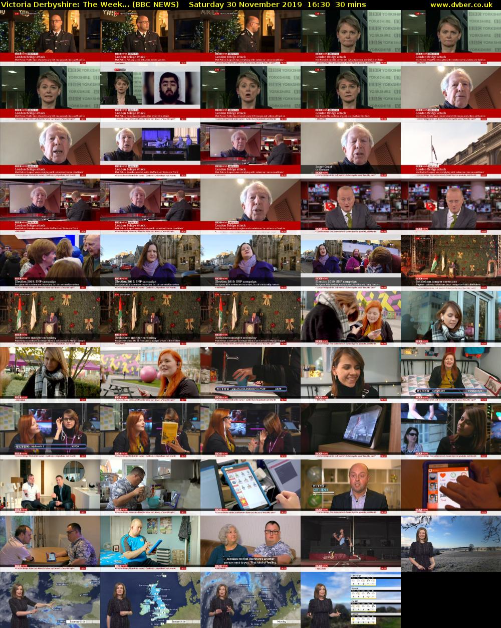 Victoria Derbyshire: The Week... (BBC NEWS) Saturday 30 November 2019 16:30 - 17:00