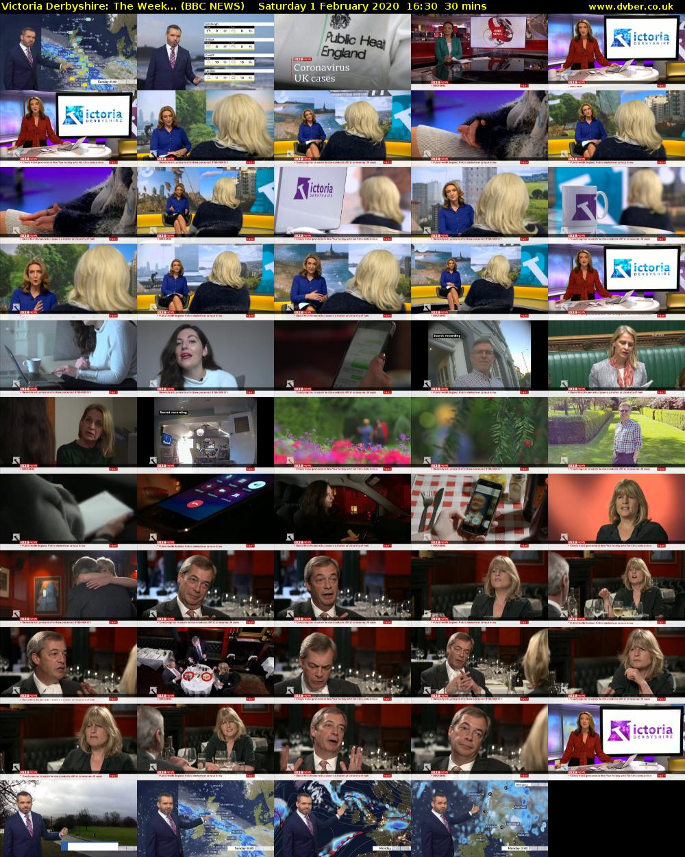 Victoria Derbyshire: The Week... (BBC NEWS) Saturday 1 February 2020 16:30 - 17:00