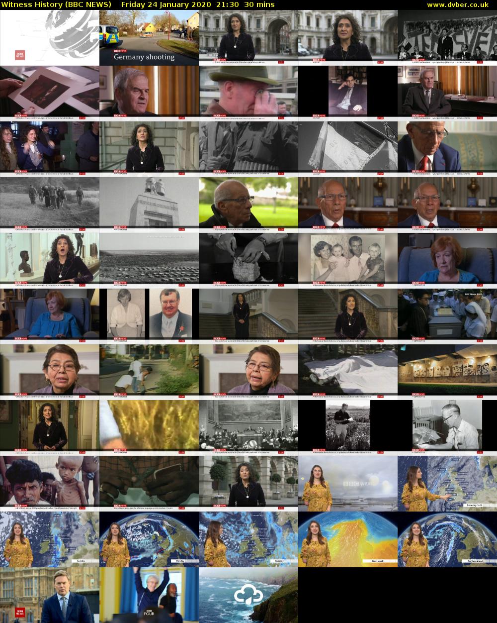 Witness History (BBC NEWS) Friday 24 January 2020 21:30 - 22:00