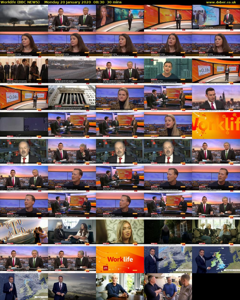 Worklife (BBC NEWS) Monday 20 January 2020 08:30 - 09:00