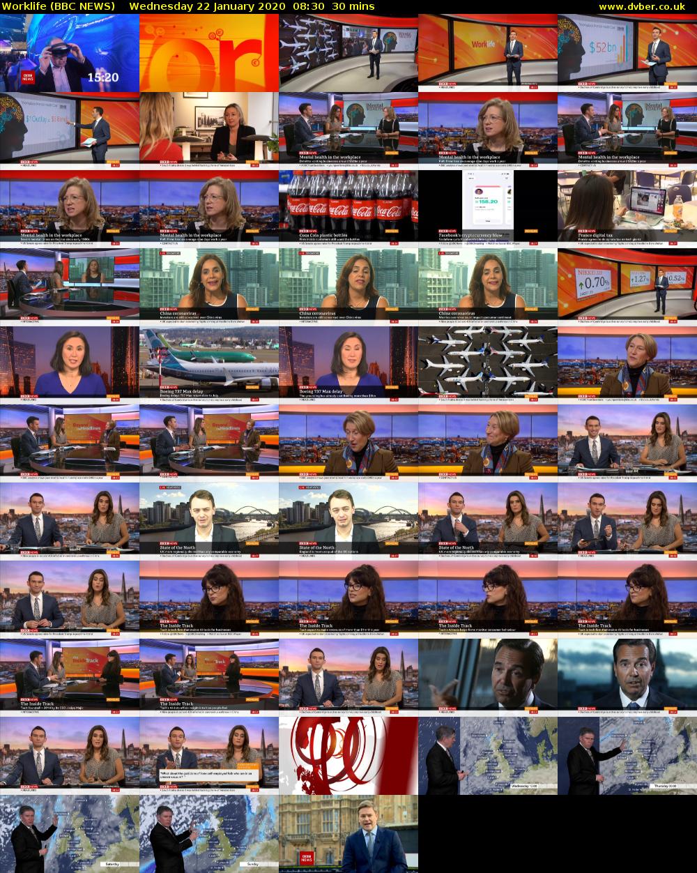 Worklife (BBC NEWS) Wednesday 22 January 2020 08:30 - 09:00