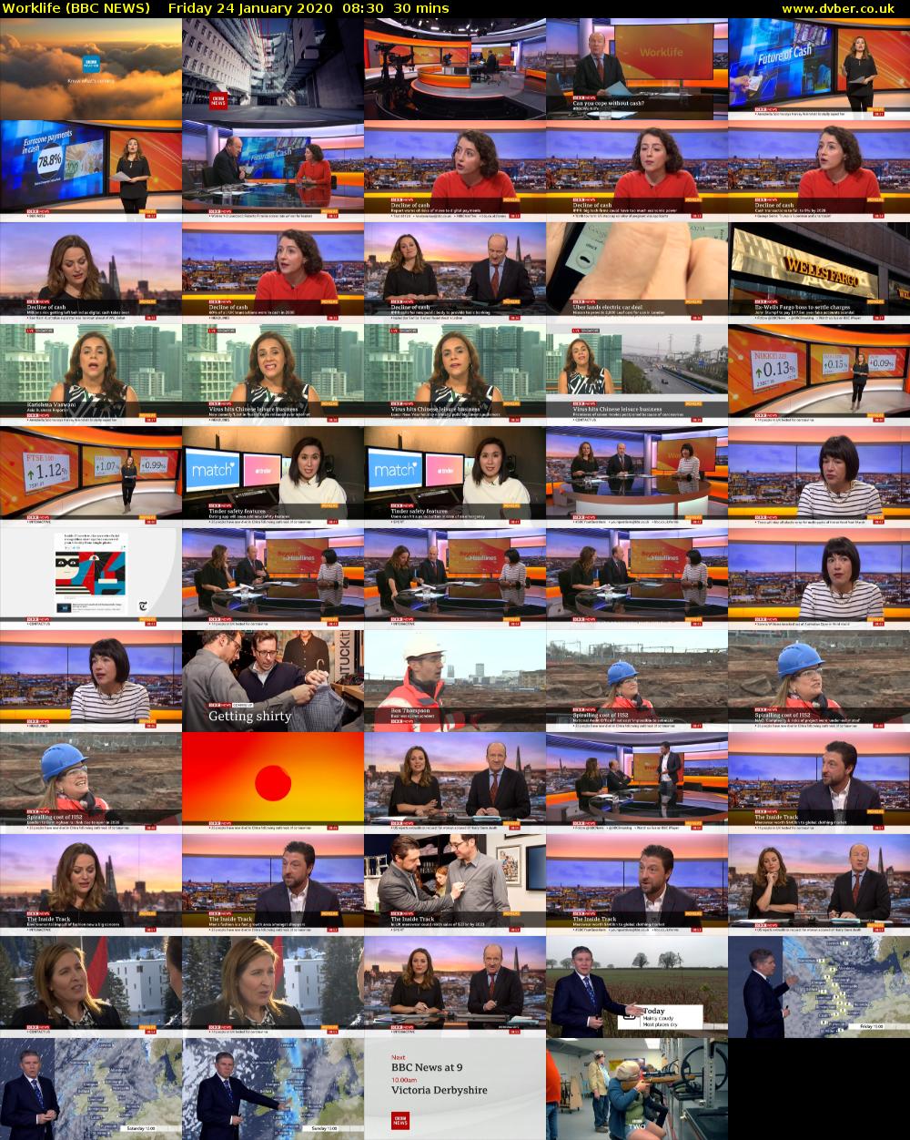 Worklife (BBC NEWS) Friday 24 January 2020 08:30 - 09:00