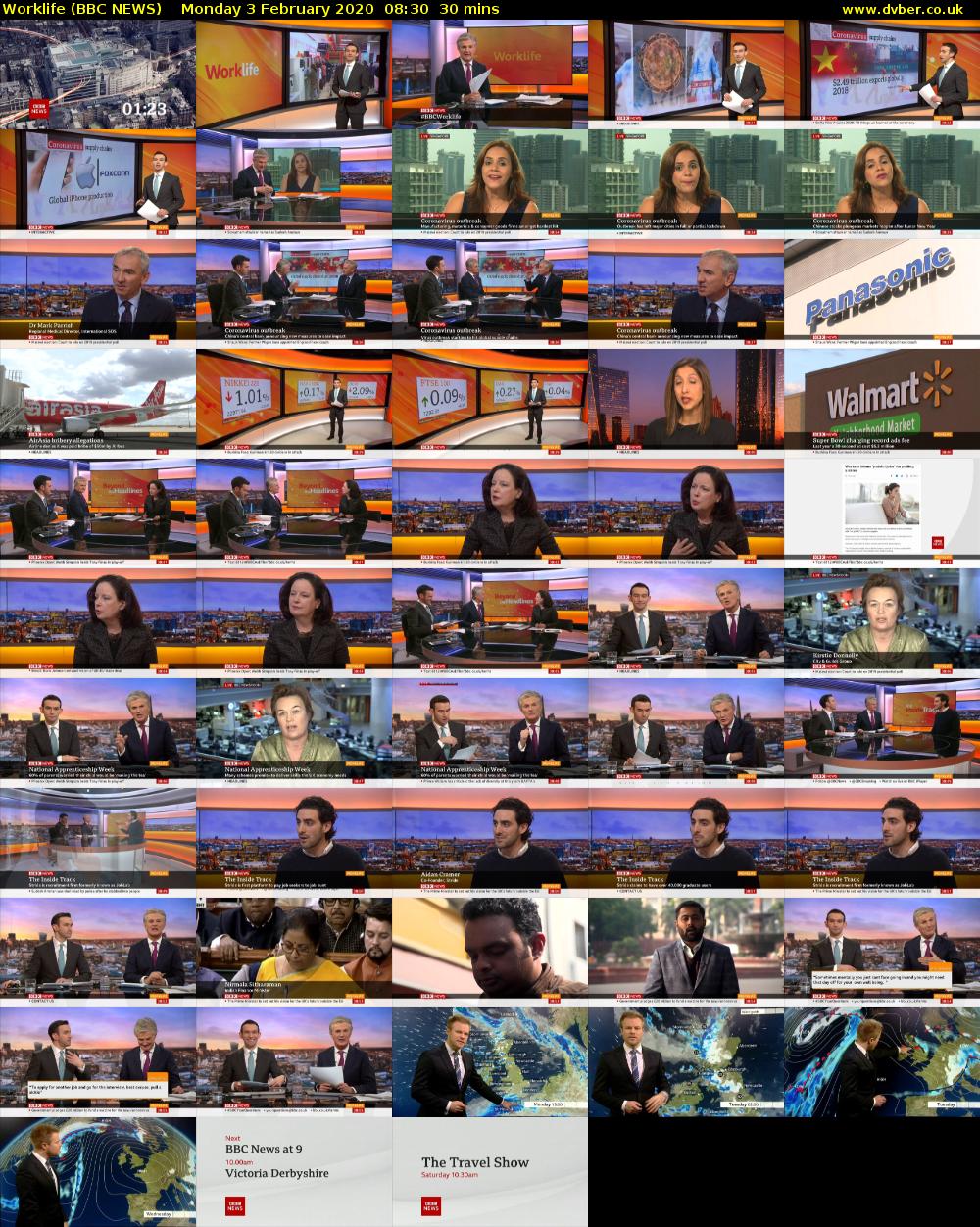 Worklife (BBC NEWS) Monday 3 February 2020 08:30 - 09:00