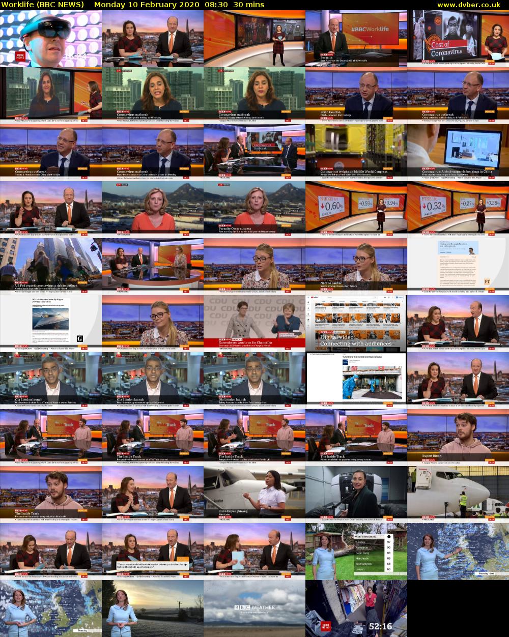Worklife (BBC NEWS) Monday 10 February 2020 08:30 - 09:00