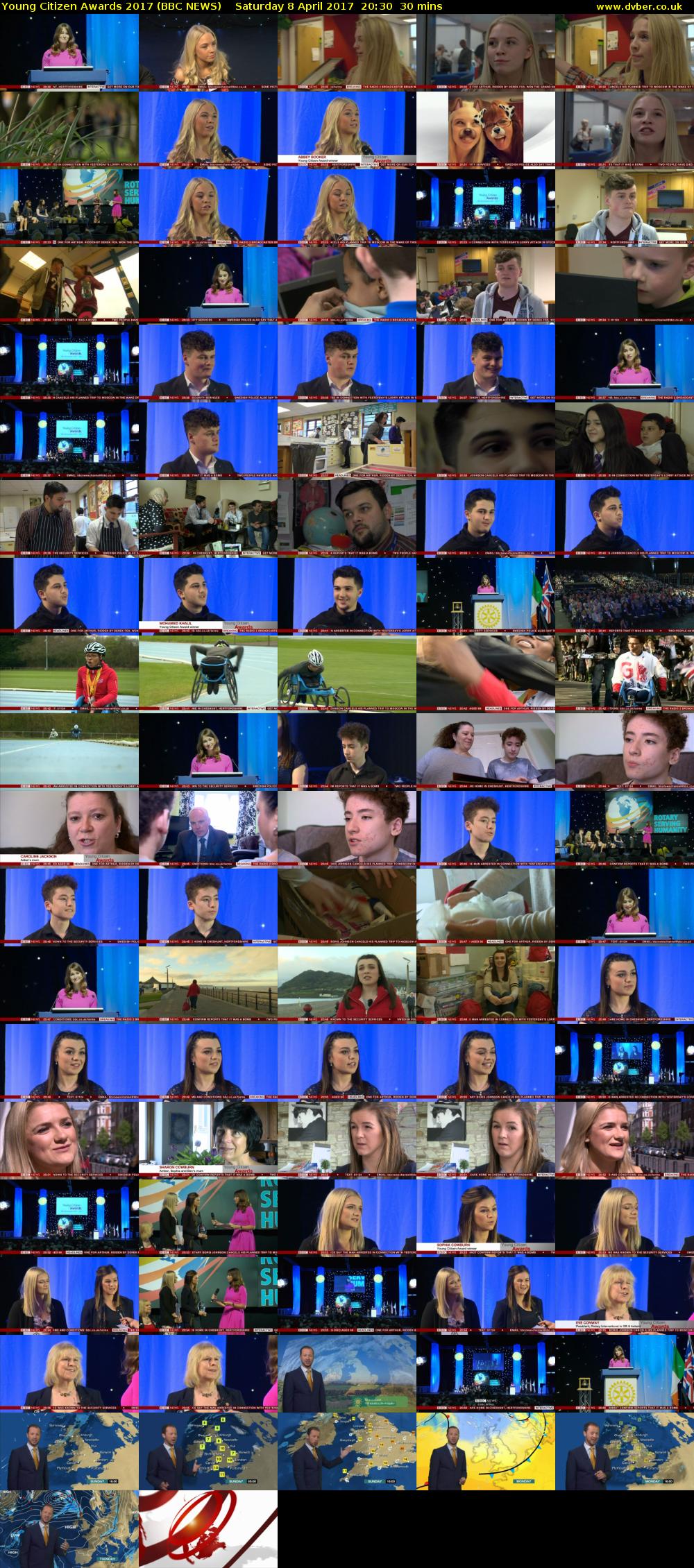 Young Citizen Awards 2017 (BBC NEWS) Saturday 8 April 2017 20:30 - 21:00