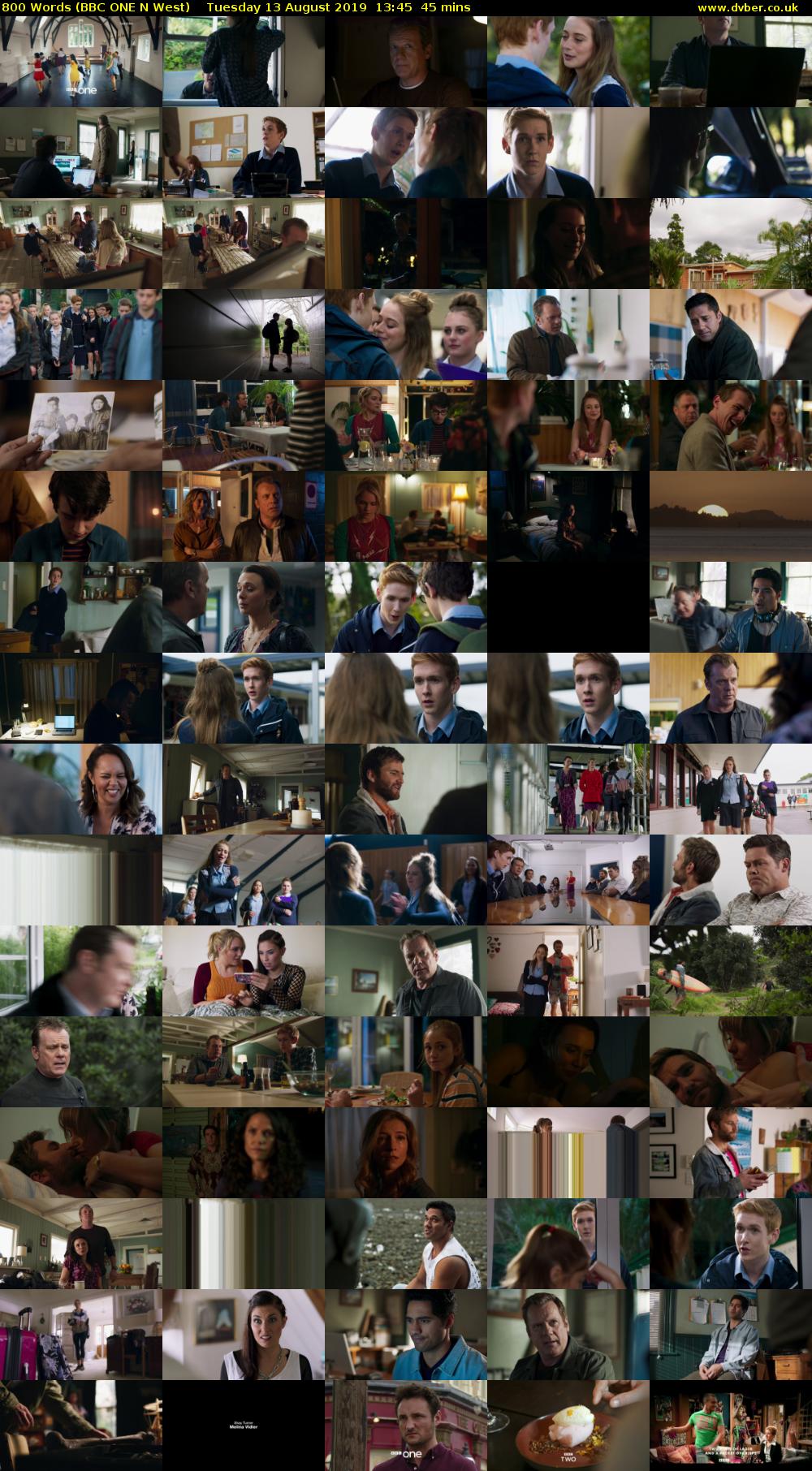 800 Words (BBC ONE N West) Tuesday 13 August 2019 13:45 - 14:30