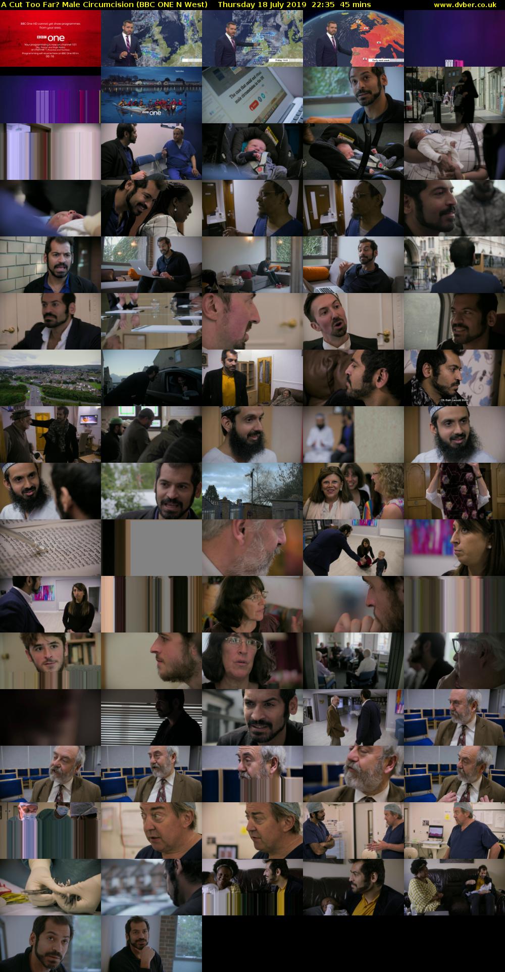 A Cut Too Far? Male Circumcision (BBC ONE N West) Thursday 18 July 2019 22:35 - 23:20