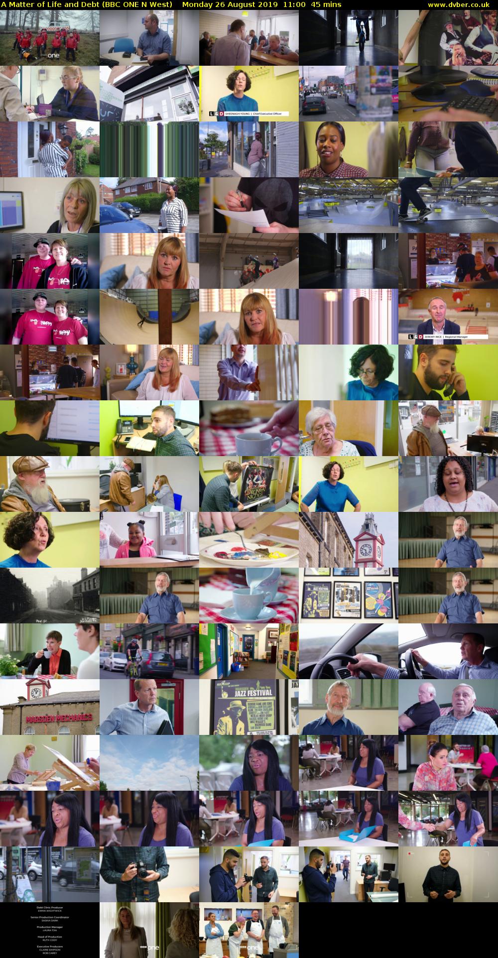 A Matter of Life and Debt (BBC ONE N West) Monday 26 August 2019 11:00 - 11:45