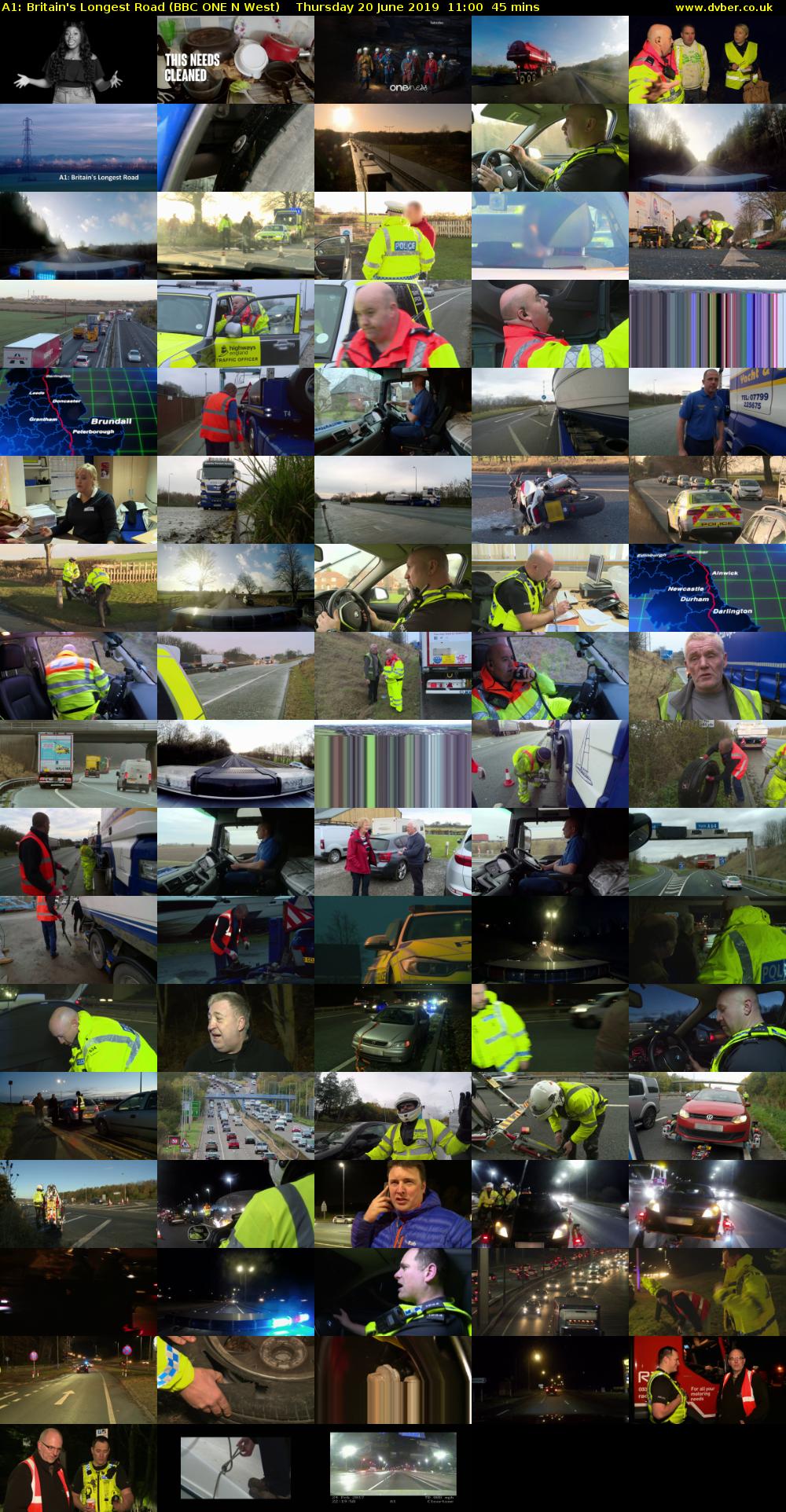 A1: Britain's Longest Road (BBC ONE N West) Thursday 20 June 2019 11:00 - 11:45