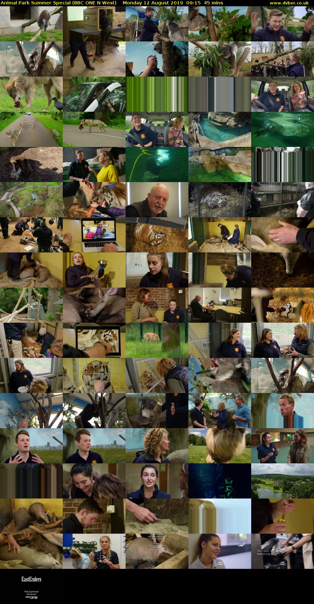 Animal Park Summer Special (BBC ONE N West) Monday 12 August 2019 09:15 - 10:00