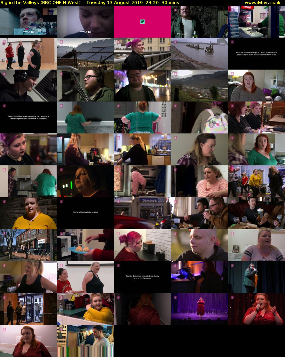 Big in the Valleys (BBC ONE N West) Tuesday 13 August 2019 23:20 - 23:50
