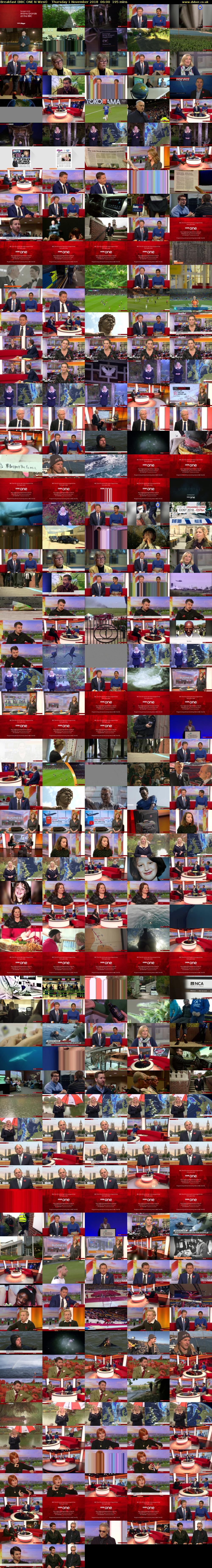 Breakfast (BBC ONE N West) Thursday 1 November 2018 06:00 - 09:15