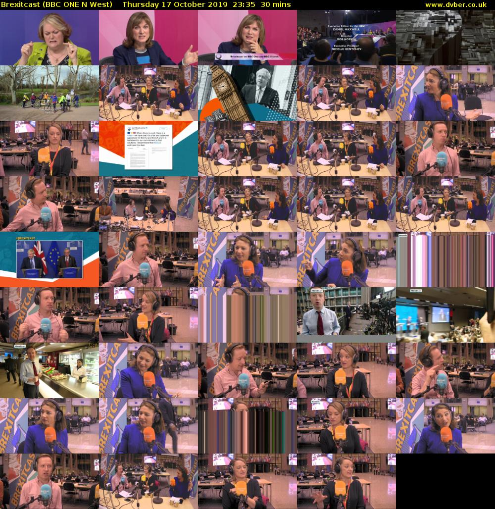 Brexitcast (BBC ONE N West) Thursday 17 October 2019 23:35 - 00:05