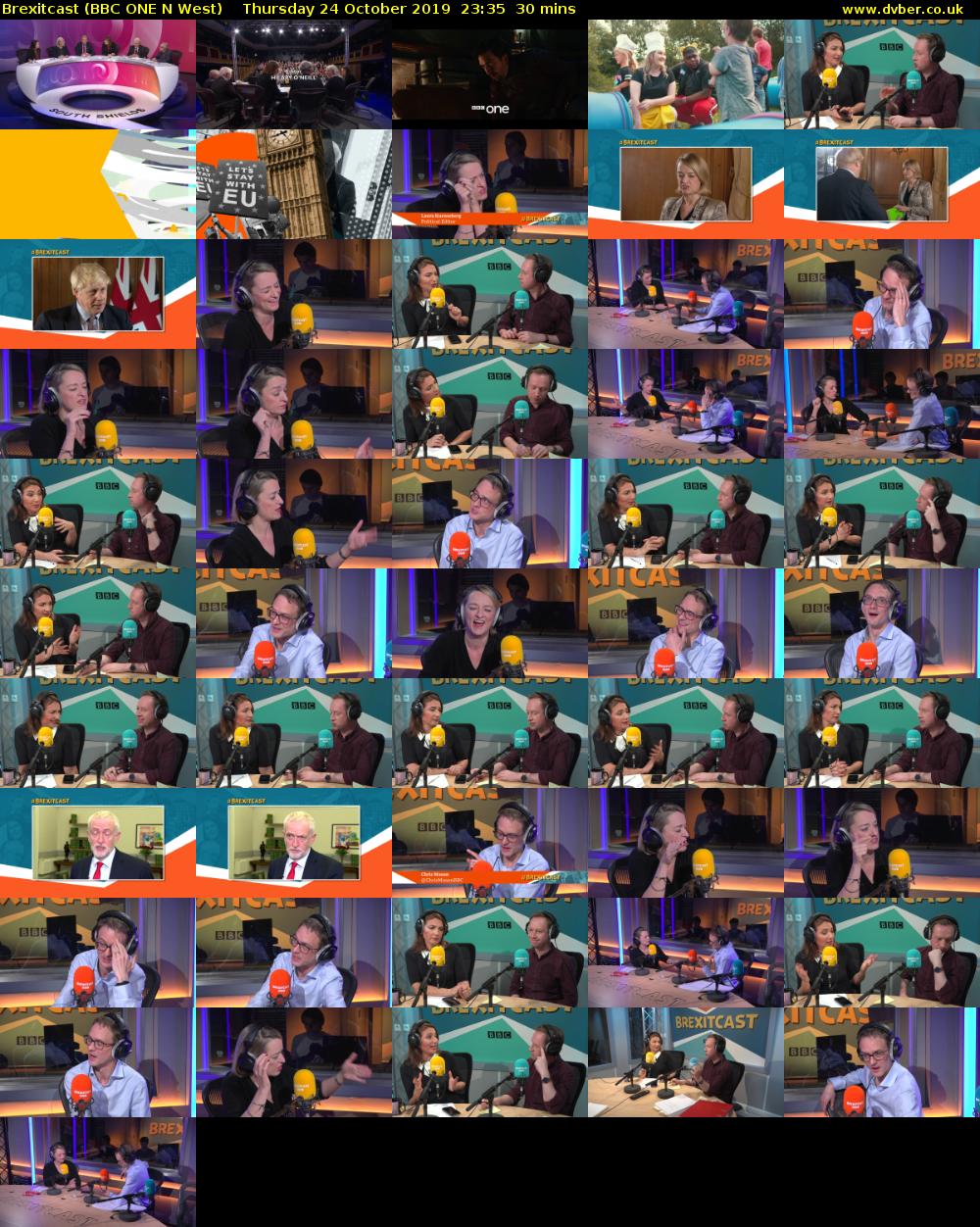Brexitcast (BBC ONE N West) Thursday 24 October 2019 23:35 - 00:05