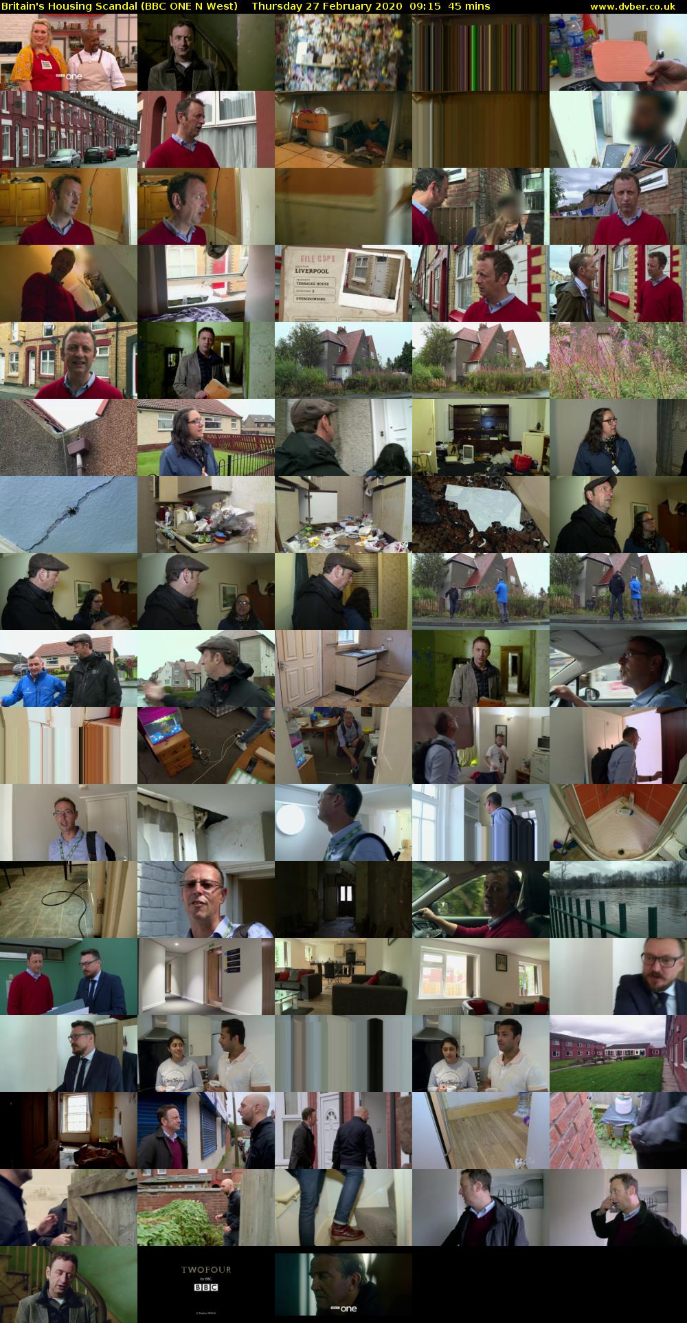 Britain's Housing Scandal (BBC ONE N West) Thursday 27 February 2020 09:15 - 10:00