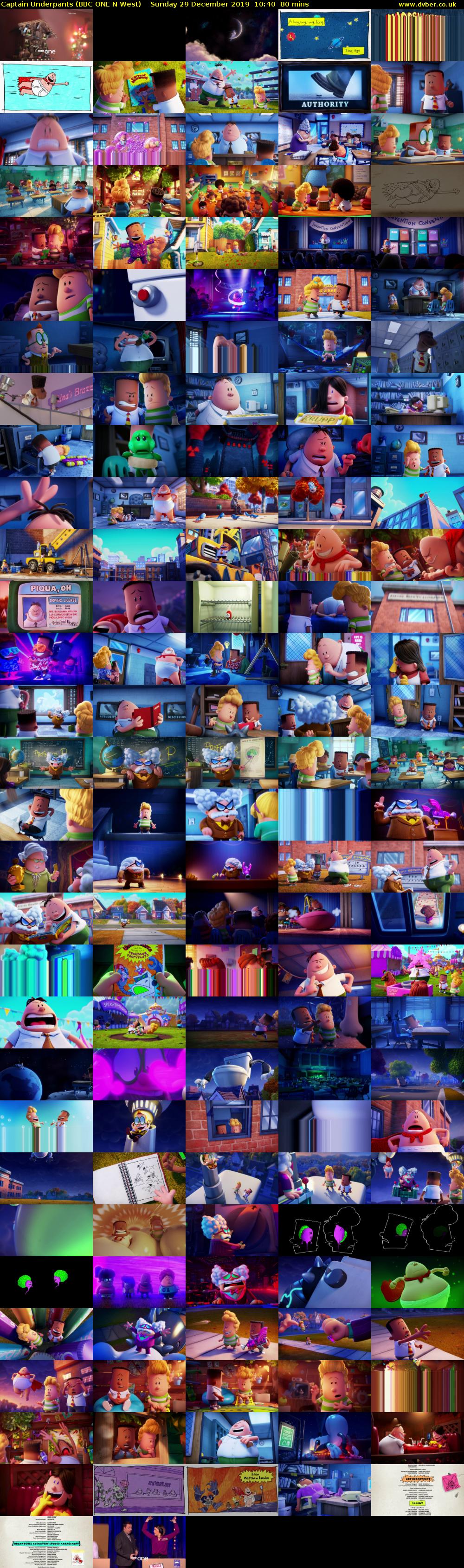 Captain Underpants (BBC ONE N West) Sunday 29 December 2019 10:40 - 12:00