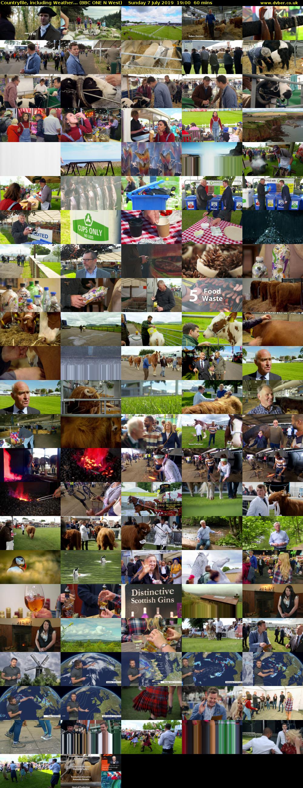 Countryfile, including Weather... (BBC ONE N West) Sunday 7 July 2019 19:00 - 20:00