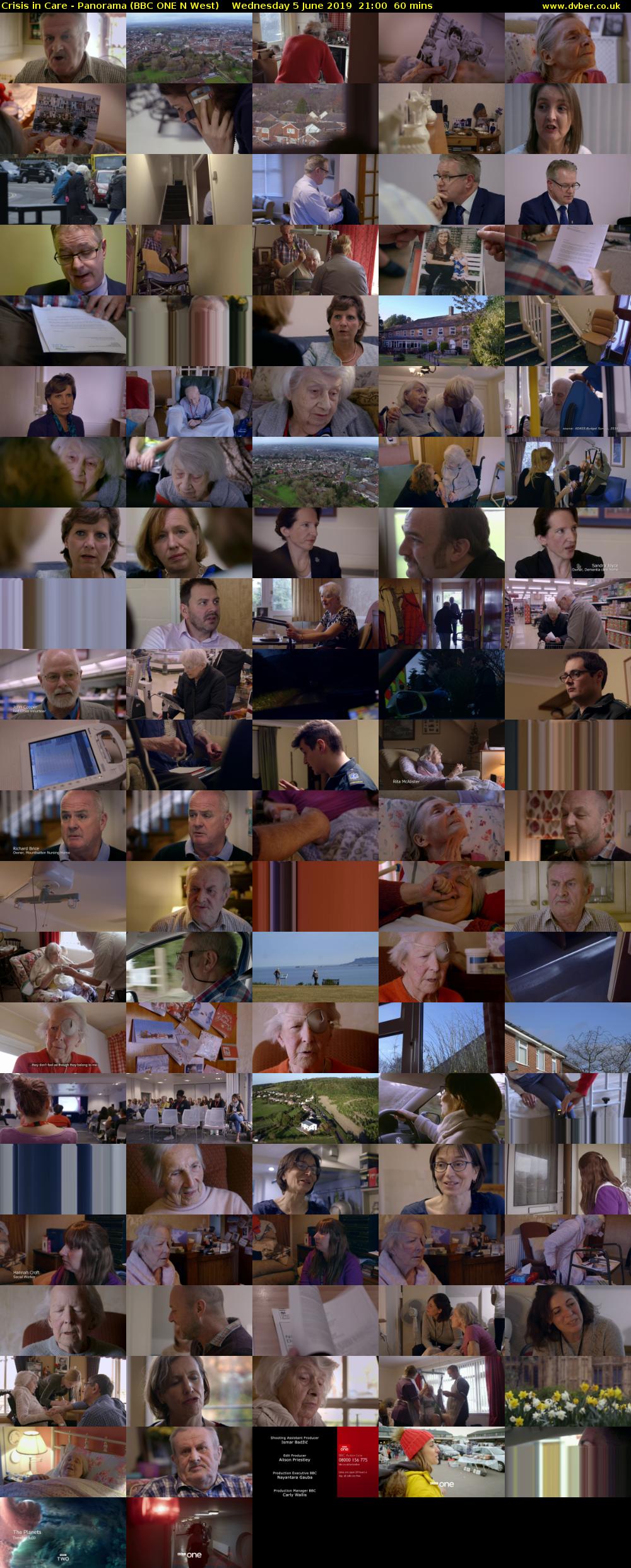 Crisis in Care - Panorama (BBC ONE N West) Wednesday 5 June 2019 21:00 - 22:00