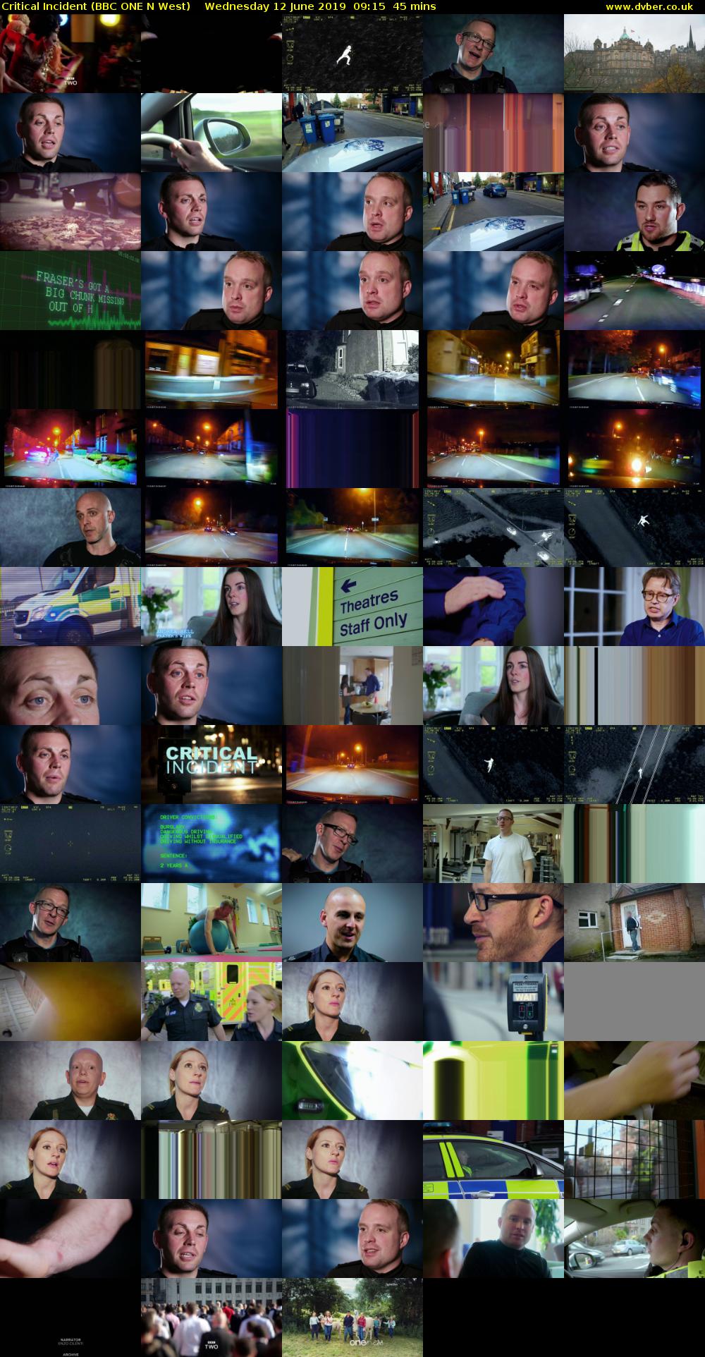 Critical Incident (BBC ONE N West) Wednesday 12 June 2019 09:15 - 10:00