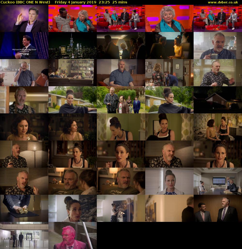 Cuckoo (BBC ONE N West) Friday 4 January 2019 23:25 - 23:50