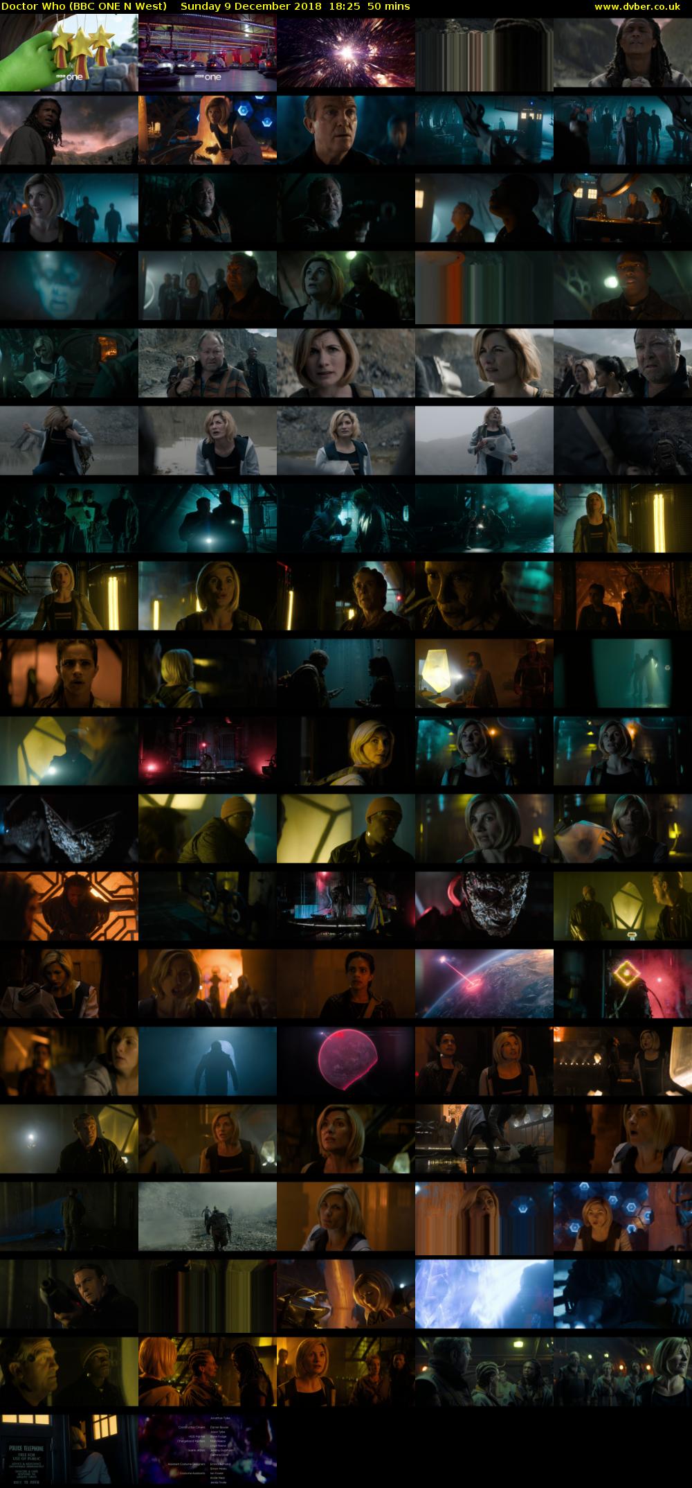 Doctor Who (BBC ONE N West) Sunday 9 December 2018 18:25 - 19:15