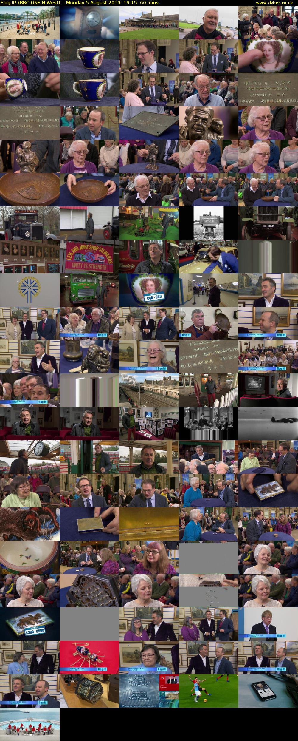 Flog It! (BBC ONE N West) Monday 5 August 2019 16:15 - 17:15