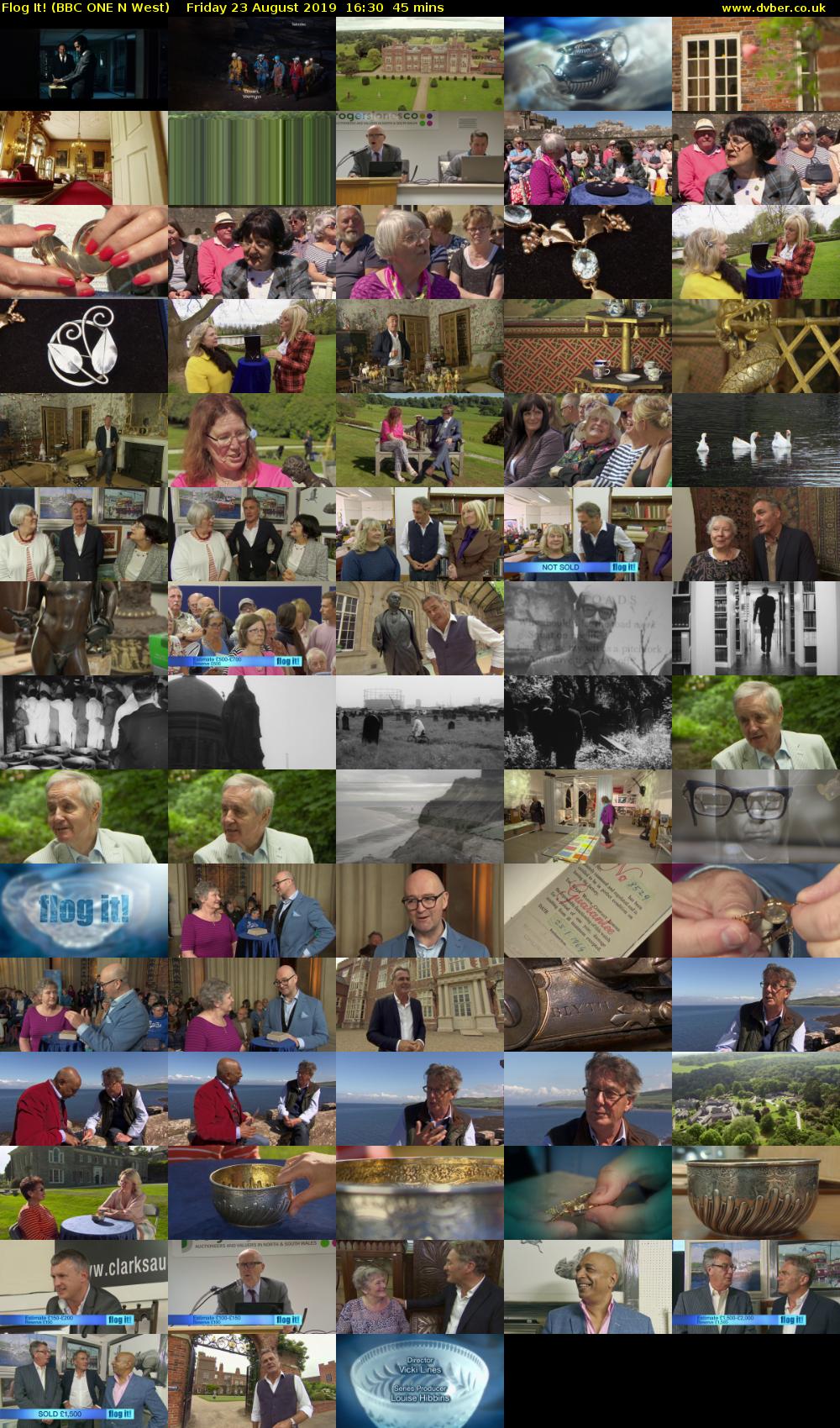 Flog It! (BBC ONE N West) Friday 23 August 2019 16:30 - 17:15