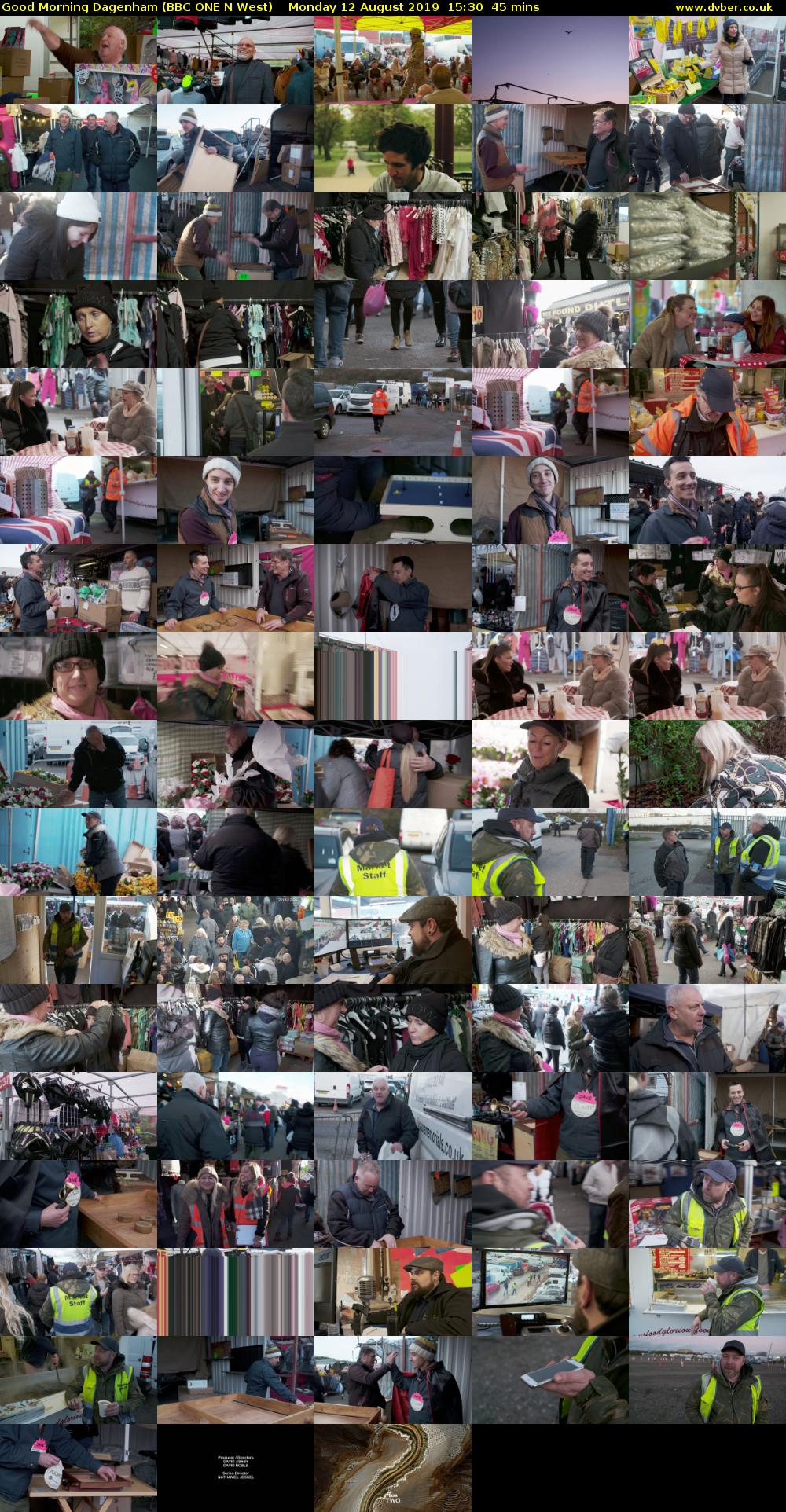 Good Morning Dagenham (BBC ONE N West) Monday 12 August 2019 15:30 - 16:15